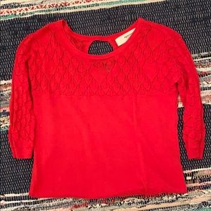 Sparrow from Anthropologie red sweater